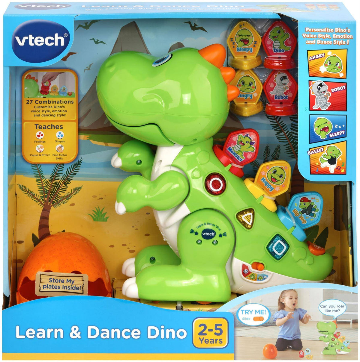 Green Learn & Dance Dino V7491