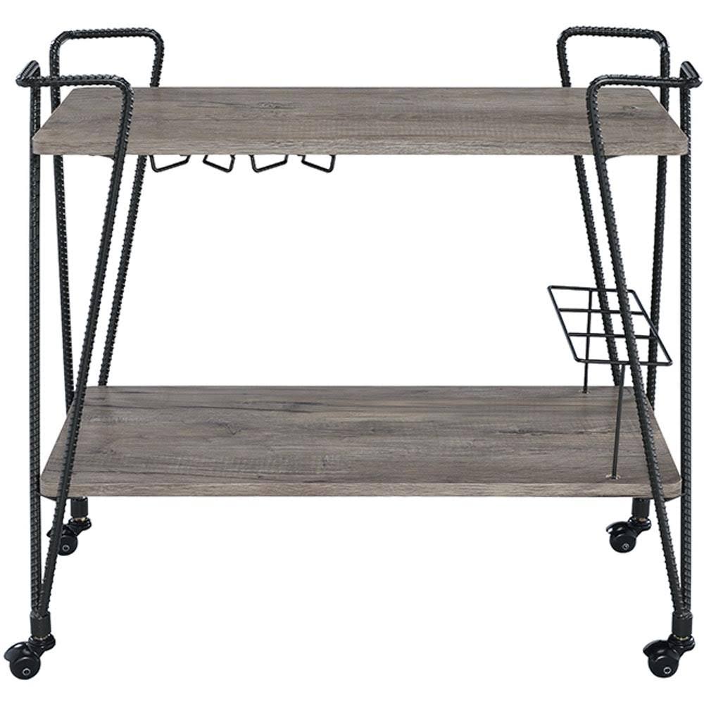 Black Metal Serving Cart C4476