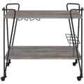 Black Metal Serving Cart C4476