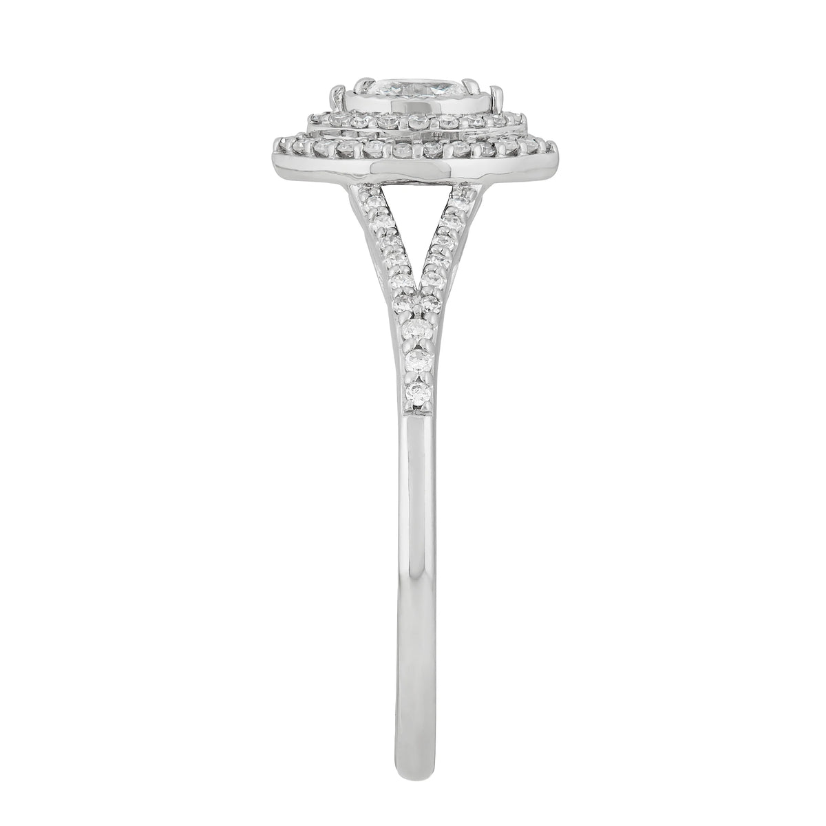 .33 CT Diamond Marquise Engagement Ring in 10K White Gold, Size 7 T75034