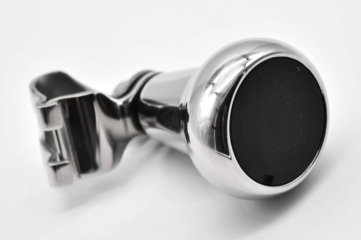 316 Stainless Steel Mirror Polished Sport Boat Steering Wheel Spinning Knob Y525570