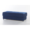 Blue Tufted Ottoman P4746
