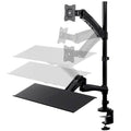 Sit-Stand Articulating Monitor and Keyboard Workstation X74183