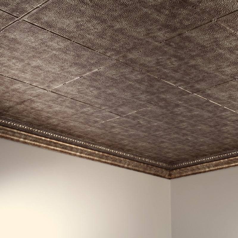 Bermuda Bronze 2ft x 4ft Glue Up Vinyl Ceiling Tile (5 Pack) F517478