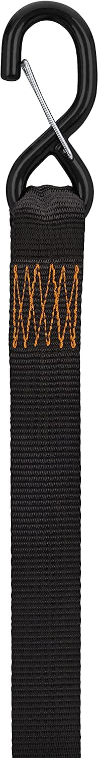 Cambuckle Tie Down, 1.5in x 8ft, 2100lb, Gray, 2 Pack N6943