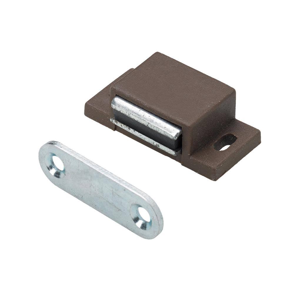 11 lbs Brown Magnetic Door Catch with Counter Plate R103
