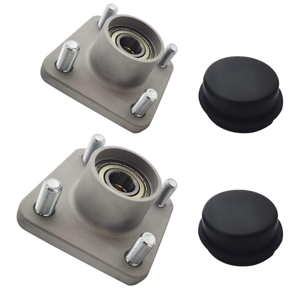 Front Wheel Hub Assembly with Bearings Replacement for Club Car DS Precedent 2003-up (2PCS) K35837