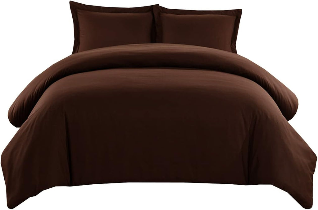 Solid White 550-Thread-Count King Cotton Sateen Duvet Cover T777