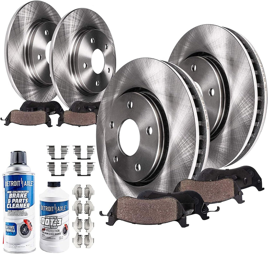 10pc Front and Rear Disc Rotor and Brake Pad Set O30009