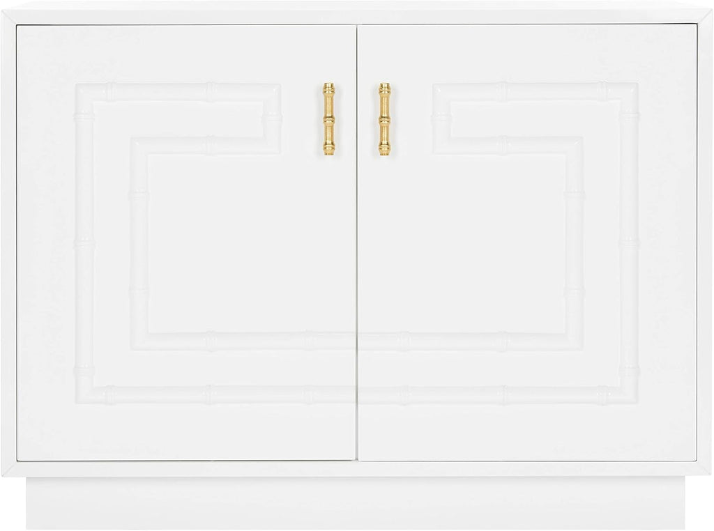 White Lacquer 2-Door Cabinet Y58495