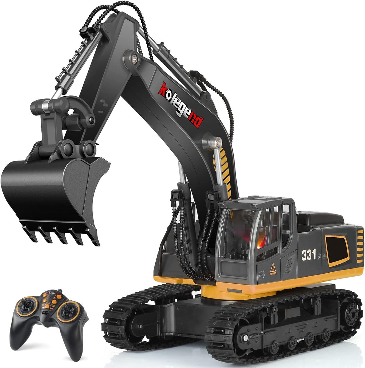 1/18 Scale RC Hydraulic Excavator Construction Vehicle with Lights T17016