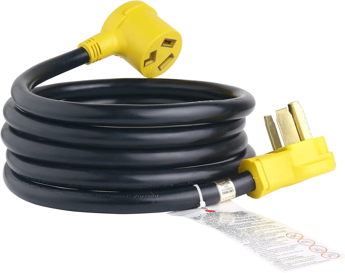 10FT 3 Prong Dryer Extension Cord, NEMA 10-30P to 10-30R, 10-AWG STW, UL Listed, Green, Pack of 2 M28444