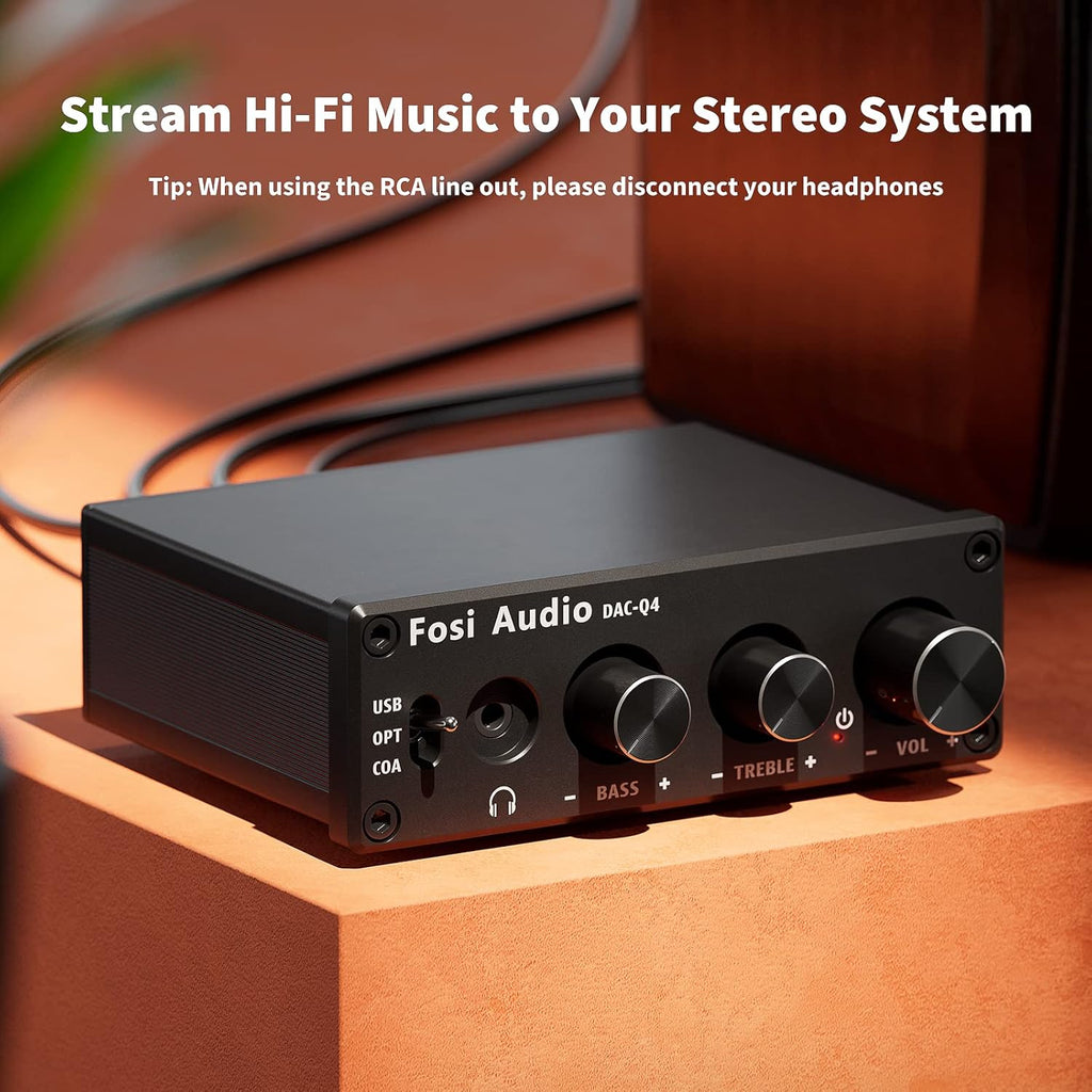 24-Bit 192 KHz USB Optical Coaxial to RCA AUX Digital-to-Analog Audio Converter N1016