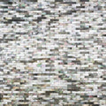 Black/Gray/Pearl Seashell Splitface Tile Sample L137911