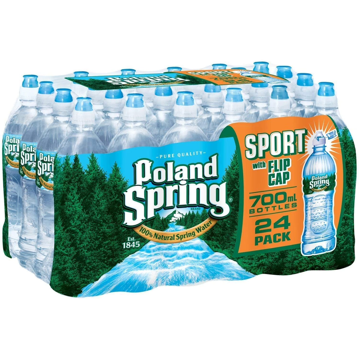 23.7 Oz Sport Water with Flip Cap (Pack of 24) S838