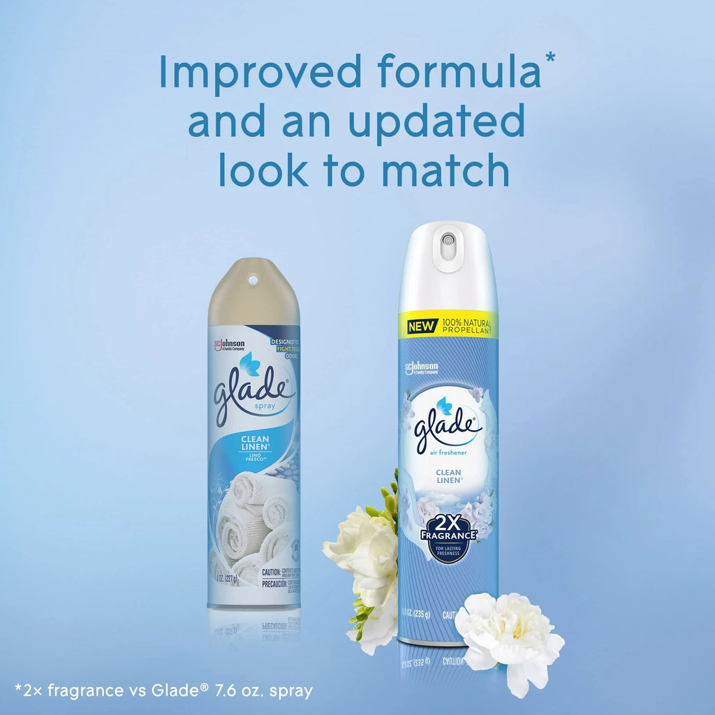 Clean Linen Room Air Freshener Spray, 8.3 Oz (Pack of 24) A729