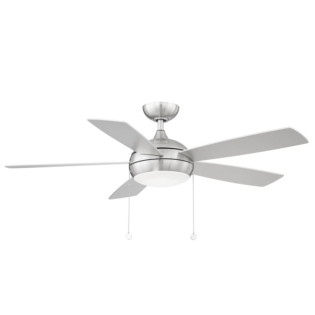 Matte White Ceiling Fan with LED Lights H152