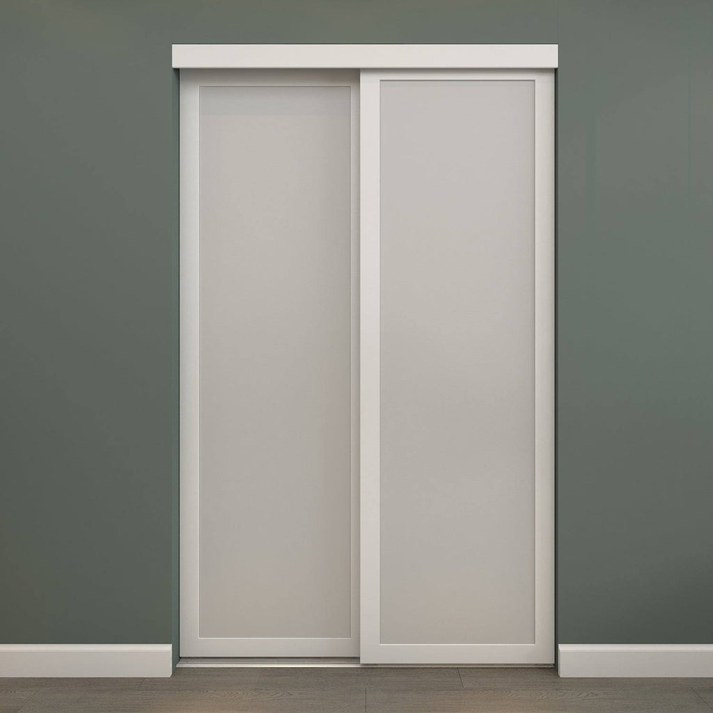 Frosted Sliding Closet Door White 48x22x80.5x22 X6737