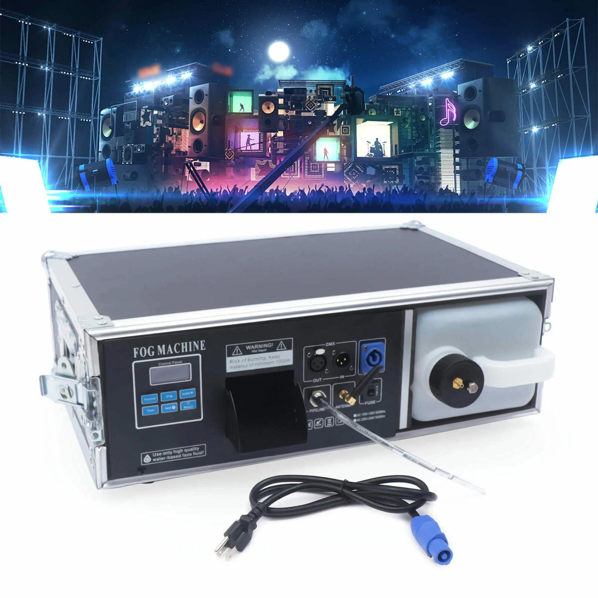 Stage Fog Machine 3.5L 1.5KW with Flight Case K7850