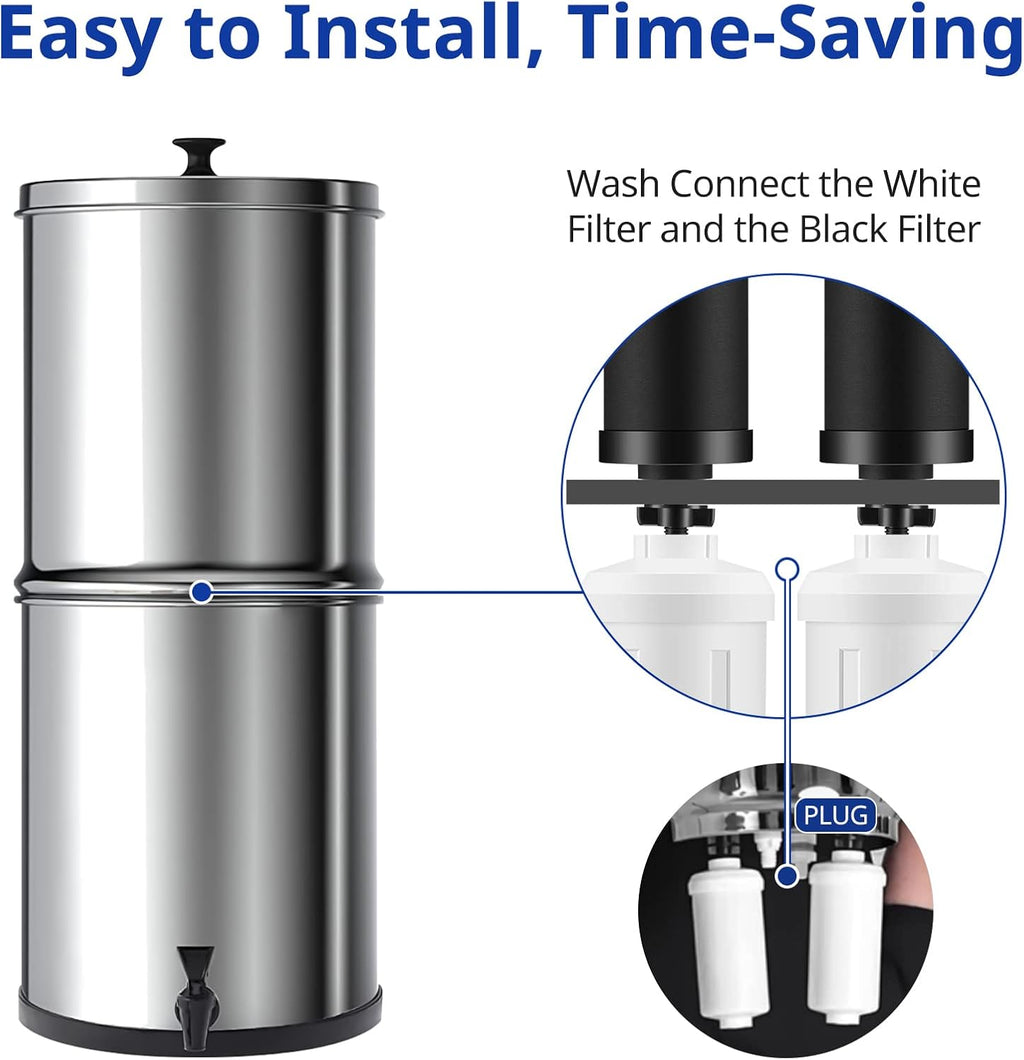 Water Filter Replacement Parts Compatible with Black BB9-2 Filters & PF-2 Fluoride Filters, Pack of 2 P5997