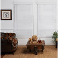 White 2in Slats Cordless Faux Wood Blind J5229