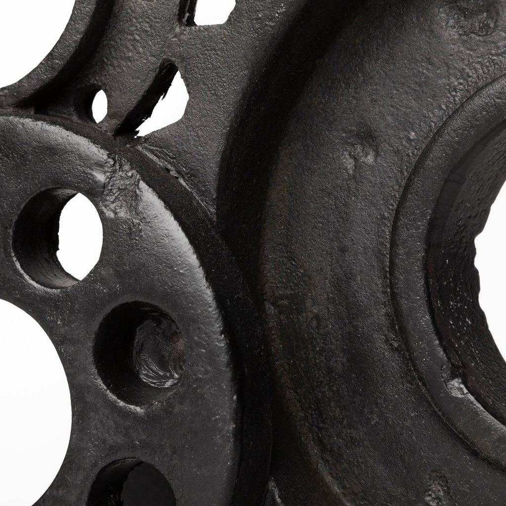 Black Matte Industrial Resin Bookend A571