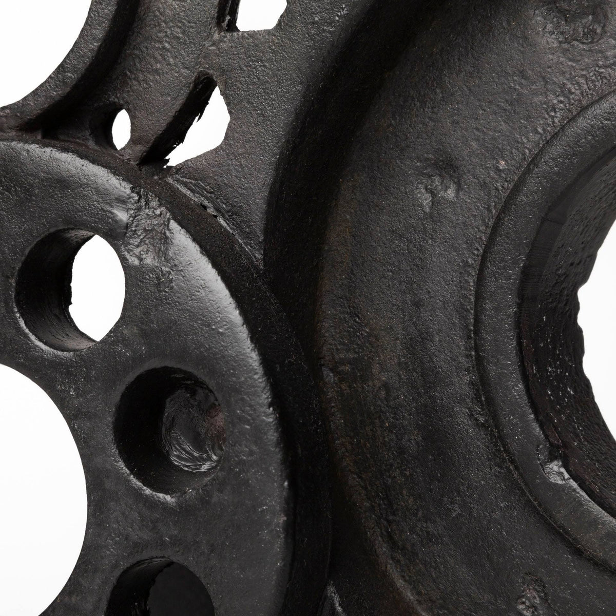 Black Matte Industrial Resin Bookend A571