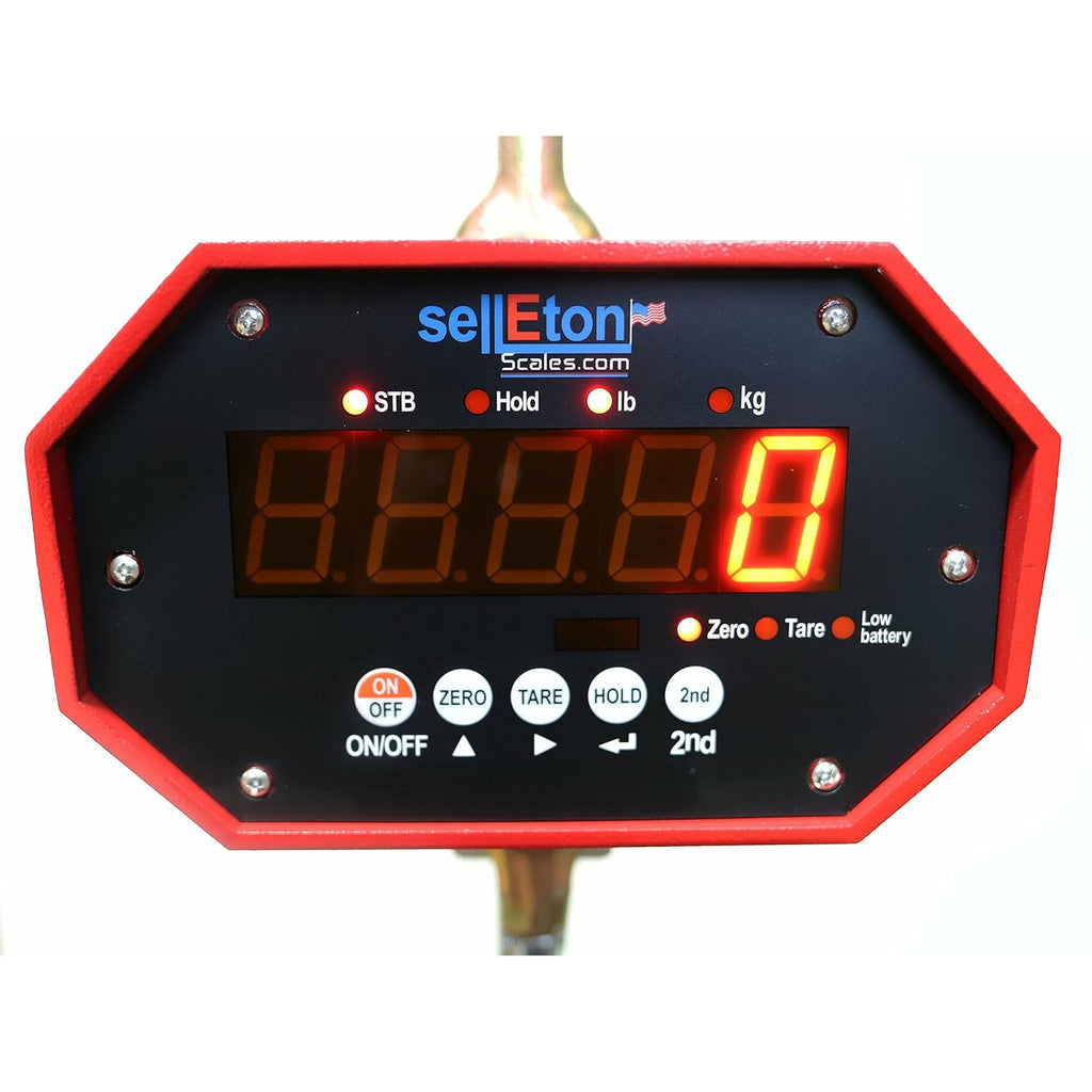 Heavy Duty Industrial Crane Scale, 6000 lbs x 1 lb B47853