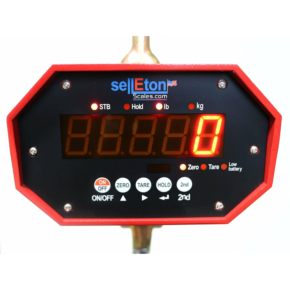 Heavy Duty Industrial Crane Scale, 6000 lbs x 1 lb B47853