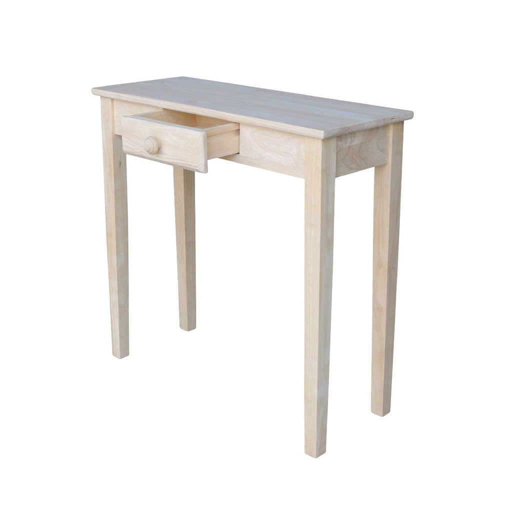 Unfinished Single-Drawer Hall Table D11540