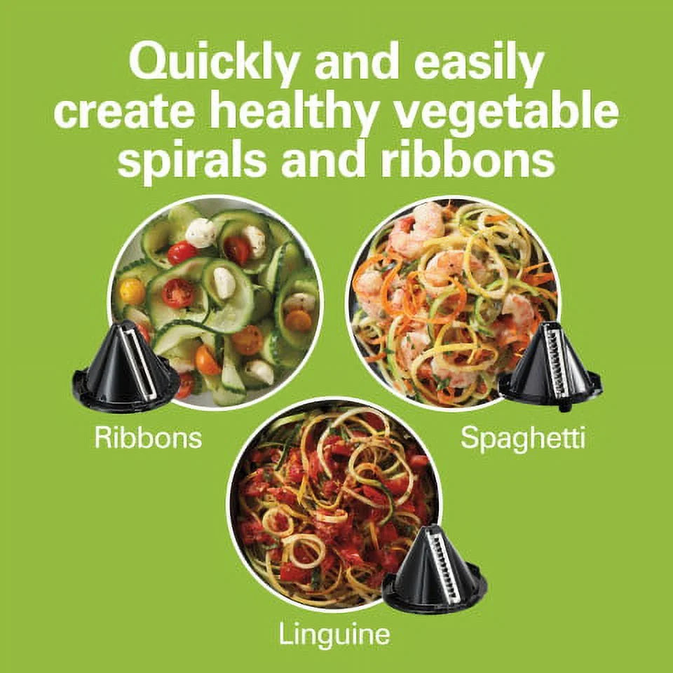 3-in-1 Electric Spiralizer with 3 Cutting Cones X1697