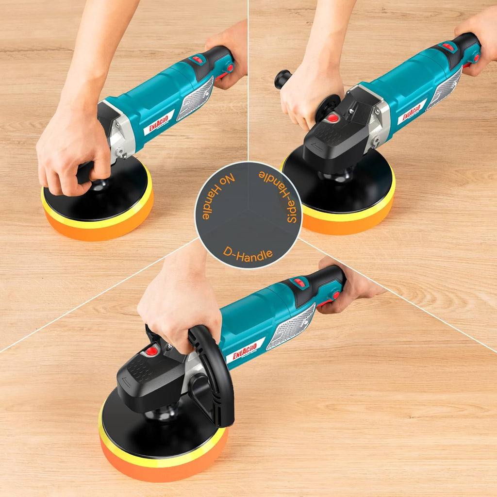 12 Amp 6-inch/7-inch Variable Speed Car Polisher, Pack of 2 V753