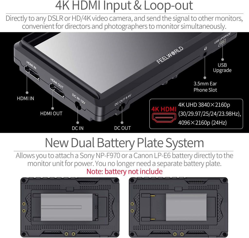 5.5 inch DSLR Camera Field Monitor with 4K HDMI B984394