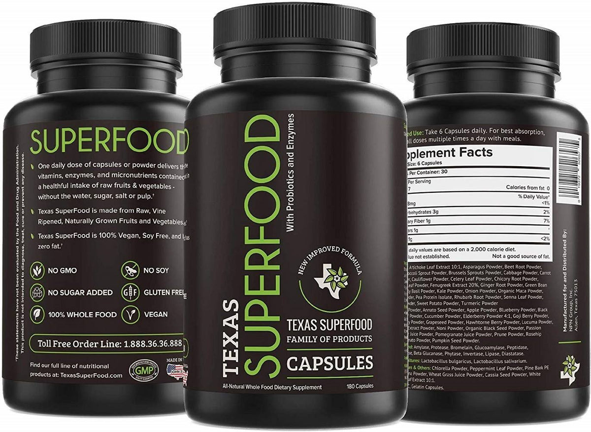 180 Capsules Superfood U512