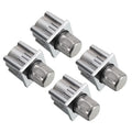 4.1" Stainless Steel Table Legs for 2" Square Tubing, Set of 4 R63099
