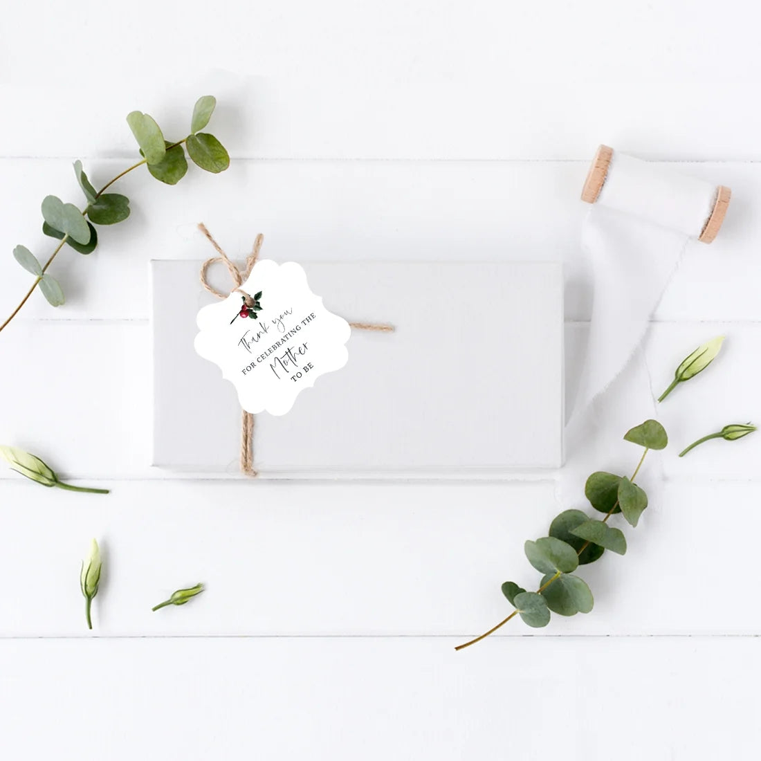 24 Pk Baby Shower Frame Tags X287