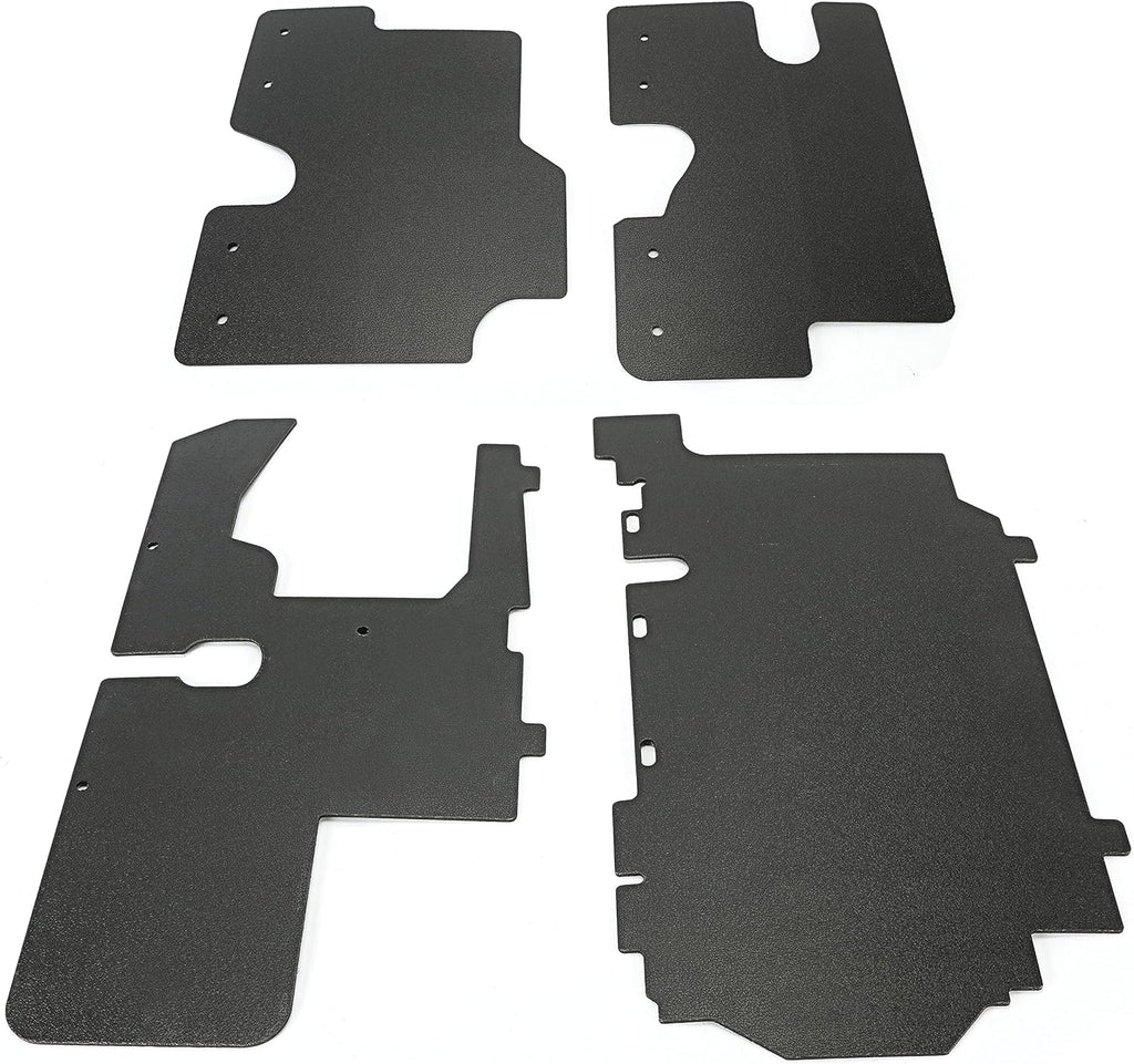 Black Radiator and Battery Protection Panels Pack of 2 P1870