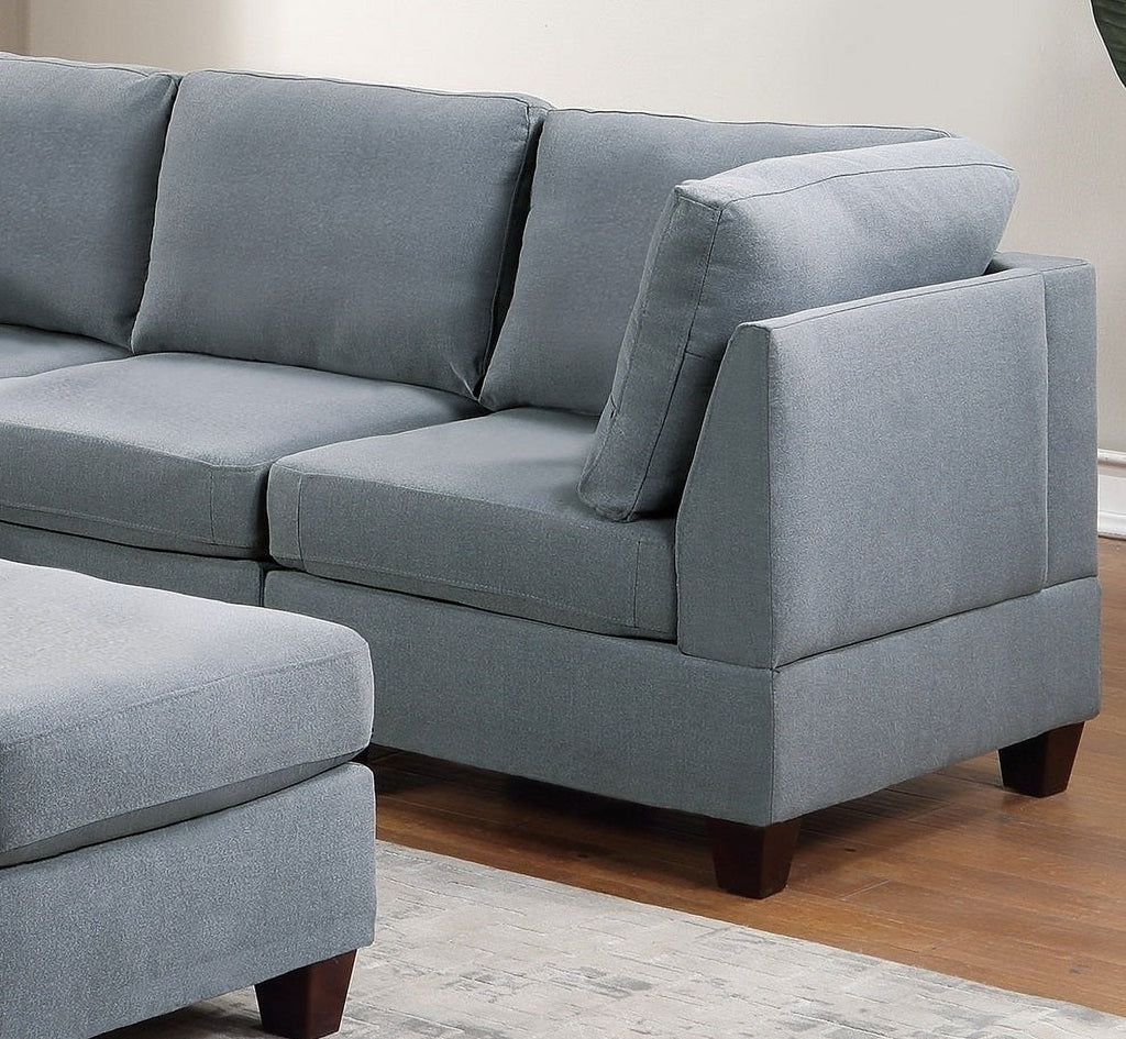 Modular Sectional 6pc Set Gray G779689