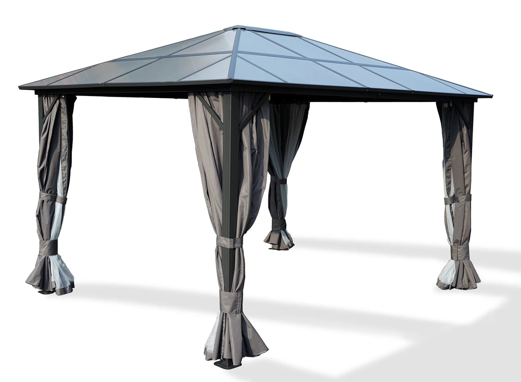 Gray Polycarbonate Aluminum Gazebo Z9039