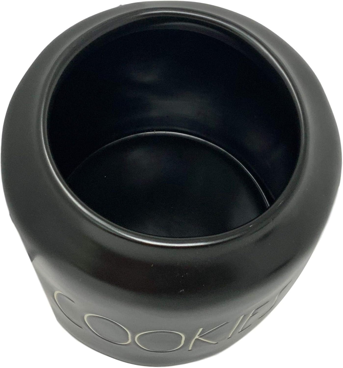 Black Cookie Canister with White Letters, Pack of 2 F561619