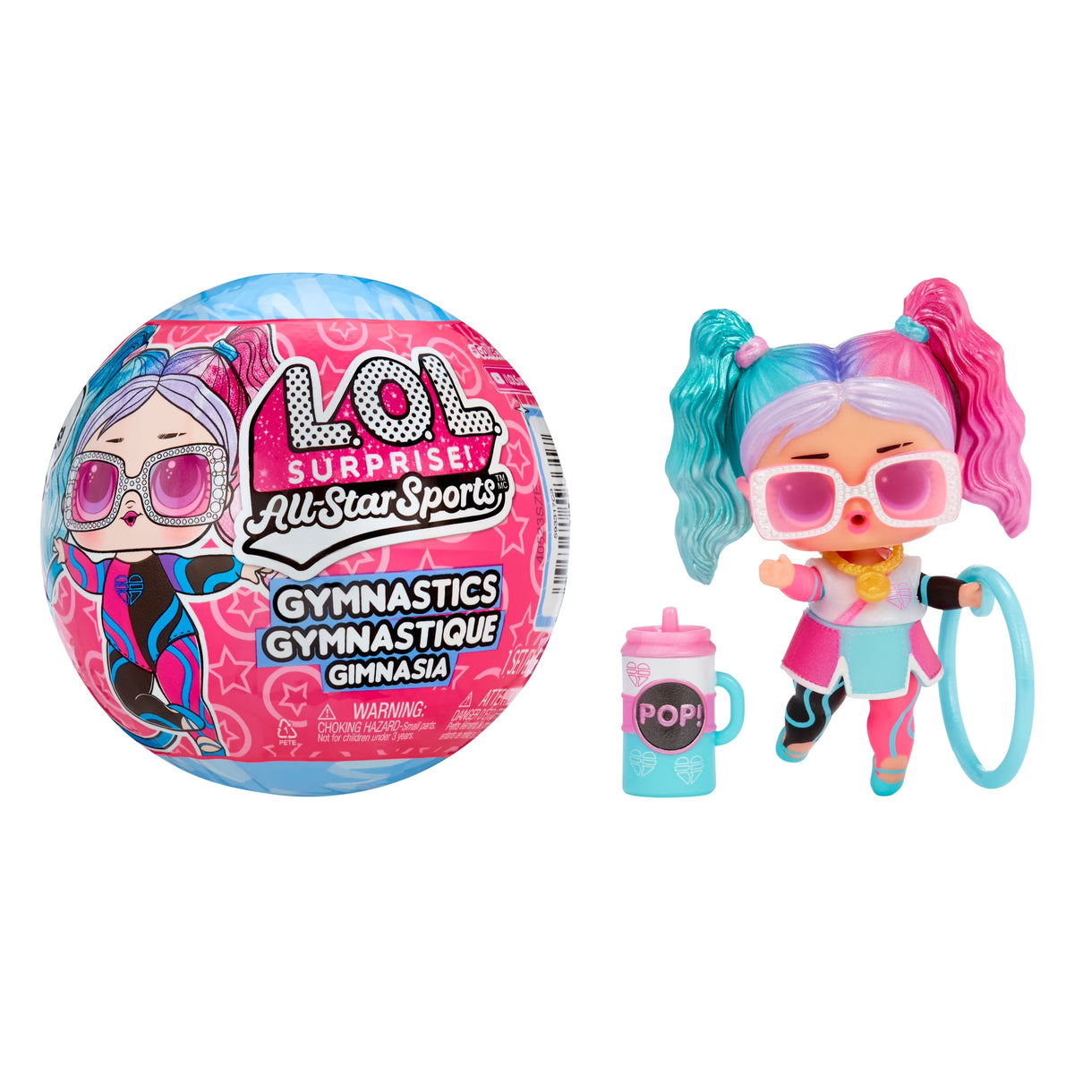 LOL Surprise Gymnastics Doll with 8 Surprises, Balance Beam Ball, Ages 4+ D187294