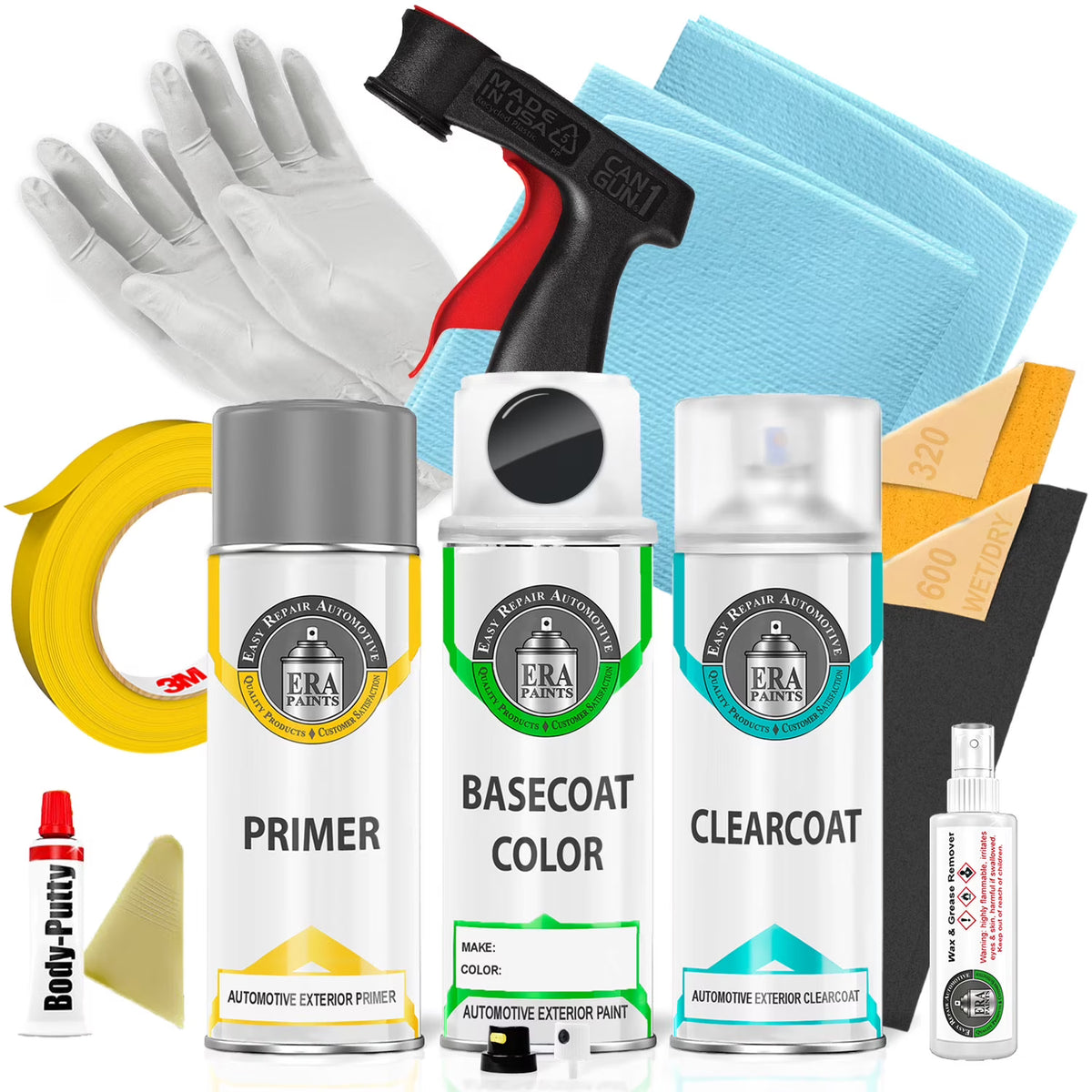Urano Gray Automotive Touch Up Paint Spray Pro Kit R926029