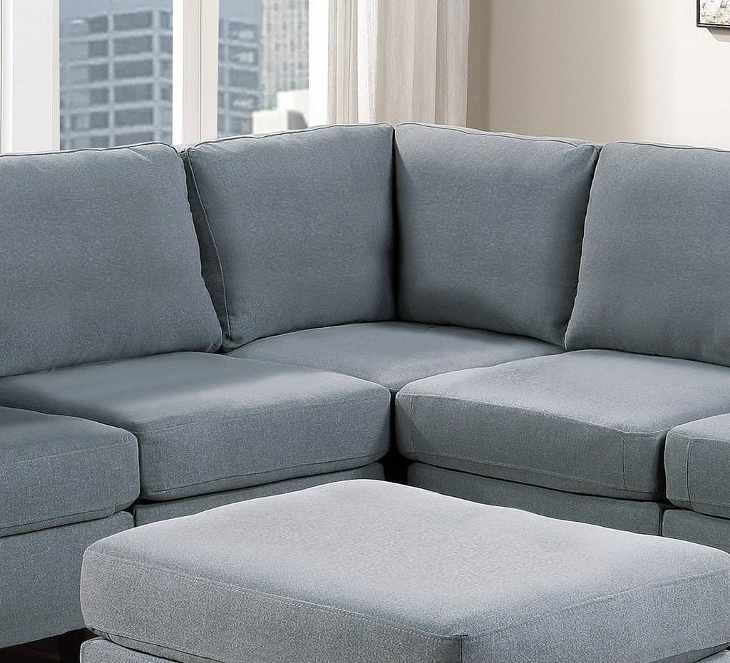 Modular Sectional 6pc Set Gray G779689