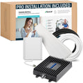 Cell Phone Signal Booster with Pro Installation, Multi-User 4G/5G, All Carriers T25297
