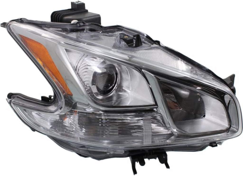 Headlight Assembly for Nissan Maxima 2009-2014 Passenger Side Halogen D4567