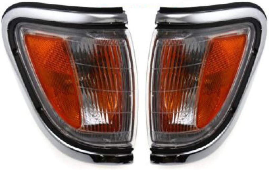Chrome Parking Light Assembly Pair for Toyota Tacoma 4WD 1995-1997 J344491
