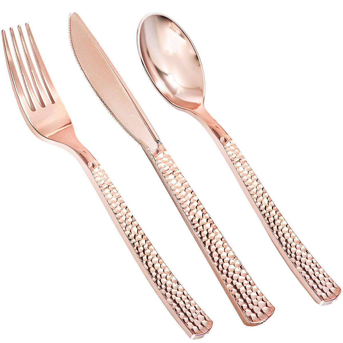 Rose Gold Silverware Disposable Flatware G67787