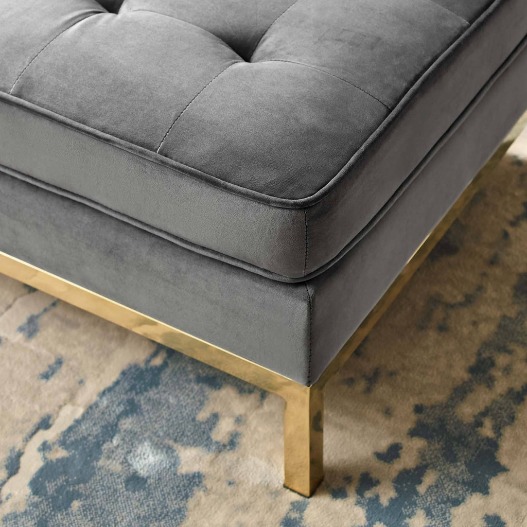 Velvet Ottoman J902