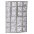 Ice Glass Pattern Frameless Replacement Glass Block Window N414288