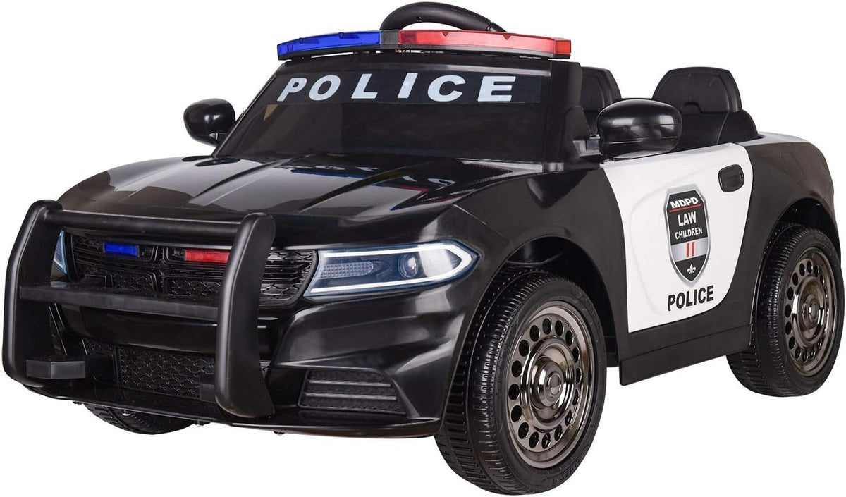 12V Ride On Police Car Toy with Remote Control Lights Siren D26642